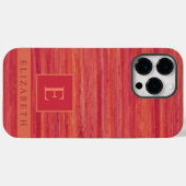 Custom Donkerrood Maroon Roze Marmer Strepen Case-Mate iPhone Case (Achterkant (horizontaal))