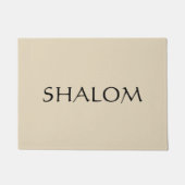 Custom Doormat Beige Shalom Deurmat (Voorkant)