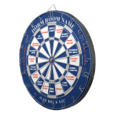 Custom Dorm Dartboard Plus Activiteit Besluit Dartbord (Voorkant Rechts)