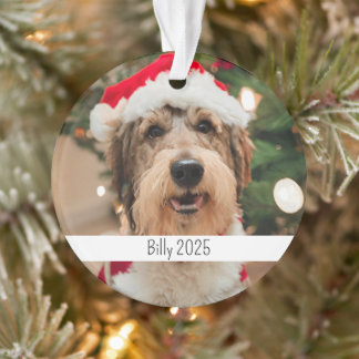 Custom Double Sided Dog Pet Christmas Ornament