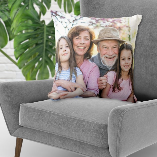 Custom Double Sided Family Photo Kussen (Custom Double Sided Family Photo Throw Pillow )