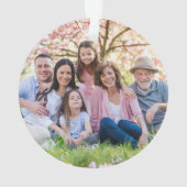 Custom Double Sided Family Two Photo Christmas Ornament (achterkant)