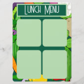 Custom Double Sided Flat Menu Template (Achterkant)