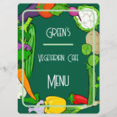 Custom Double Sided Flat Menu Template (Voorkant)