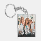 Custom Double Sided Friend Two Photo Sleutelhanger (Voorkant Links)