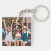 Custom Double Sided Friend Two Photo Sleutelhanger (Achterkant)