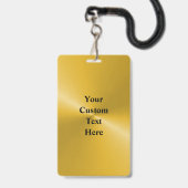 Custom Double Sided Laminated VIP Name Badge (Achterkant met lanyard)