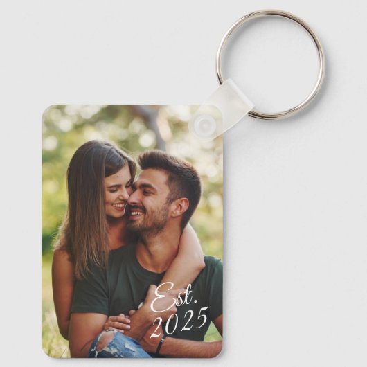 Custom Double Sided Two Photo Sleutelhanger (Achterkant)