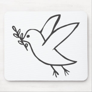 Custom Dove of Peace Sketch-Logo Muismat