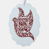 Custom Dove Sign Church | QR-code Ornament Kaart (Links)