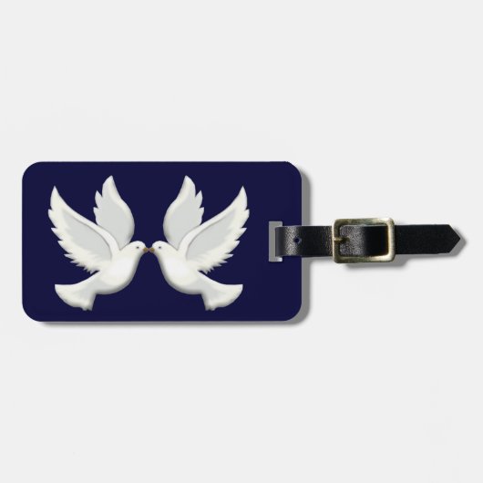 Custom Doves Bagagelabel (Voorkant horizontaal)