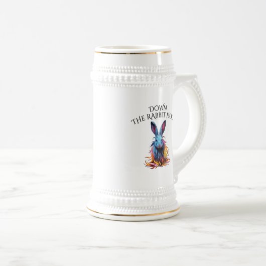 Custom Down the Rabbit Hole Blue Bunny Bierpul (Voorkant rechts)