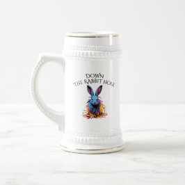 Custom Down the Rabbit Hole Blue Bunny Bierpul