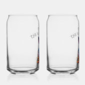 Custom Down the Rabbit Hole Blue Bunny Blikvorm Glas (Rechts)