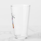 Custom Down the Rabbit Hole Blue Bunny Glas (Links)