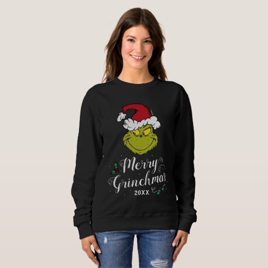 Custom Dr. Seuss | Merry Grinchmas Sweatshirt (Voorkant volledig)
