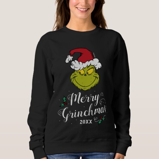 Custom Dr. Seuss | Merry Grinchmas Sweatshirt (Voorkant)
