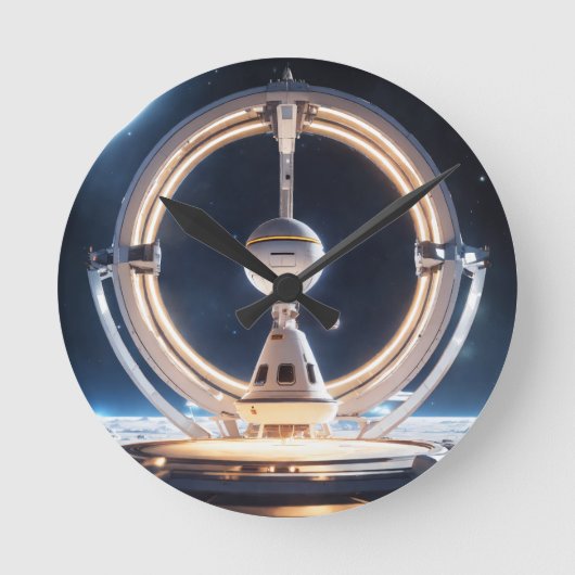 Custom Dragon Cartoon Wall Clock – Symbool van Str Ronde Klok (Voorkant)