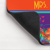 Custom Dragonflies Bloemen Harten Paarse Mousepad Muismat (Hoek)