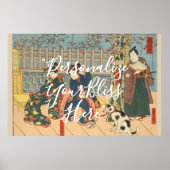CUSTOM Dramatic Japanese Samurai Actor Print  (Voorkant)