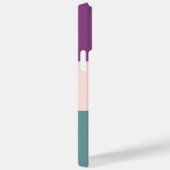 Custom Drie Kleur Blok Blush Roze Blauwgroen Paars Case-Mate iPhone Case (Achterkant / Rechts)