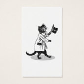 Custom Drink Ticket  Top Hat Cat Visitekaartjes (Achterkant)
