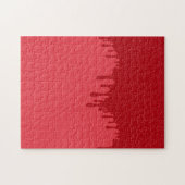 Custom Drip Effect Puzzel – Tomaat Rood Thema (Horizontaal)