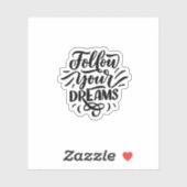 Custom droom eenvoudige offerte Custom-Cut Sticker (Vel)