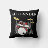 Custom Drummer Rock & Roll Music Drums Musician Kussen (Achterkant)