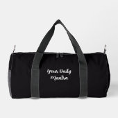 Custom Duffle Bag with Name & Mantra Plunjezak (Achterkant)