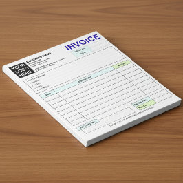 Custom Duplicate Sales Invoice Forms, Company Logo Notitieblok