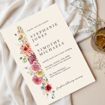 Custom Dusty Roos Mauve bruiloft uitnodiging