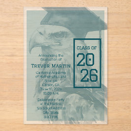 Custom Eagle Graduation Announcement Invitation Acryl Uitnodigingen