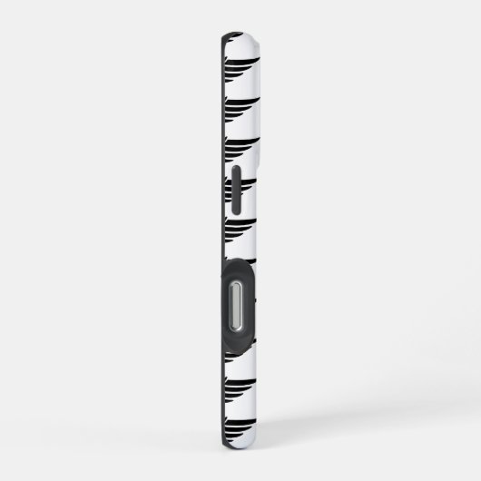 Custom Eagle Wing Black and White iPhone Case iPhone Hoesje (Rechterkant)