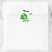 Custom Earth Day / Think Green Frog Stickers (Tas)