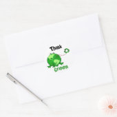 Custom Earth Day / Think Green Frog Stickers (Envelop)
