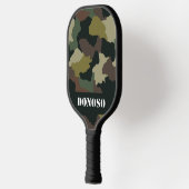 Custom Earth Tones Camo | groen-bruine camouflage Pickleball Paddle (Links)