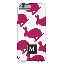 Custom Easter Bunny Rabbit Silhouette Monogram iPC Case-Mate iPhone Case