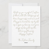 Custom Easter Card with Easter Eggs and Flowers Feestdagenkaart (Achterkant)