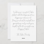 Custom Easter Card with Flowers and Easter Eggs Feestdagenkaart (Achterkant)