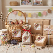 Custom Easter Egg Sticker with Family Name