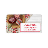 Custom Easter Eggs Return Address Label (Voorkant)
