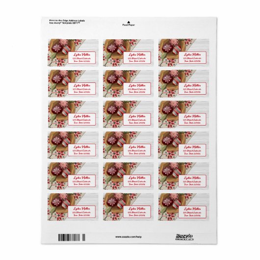 Custom Easter Eggs Return Address Label (Full Sheet)