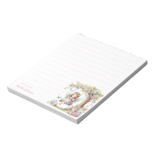 Custom Easter Fairy Notitieblok (Linkerzijde)