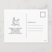 Custom Easter Photo Cards Online with Bunny Feestdagenkaart (Achterkant)
