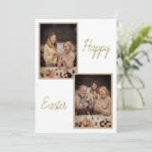 Custom Easter Wenskaart – Foto en tekst toevoegen Feestdagenkaart (Staand voorkant)