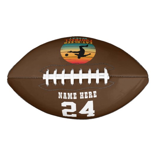 CUSTOM EAT SLEEP FOOTBALL HERHALEN (Voorkant)