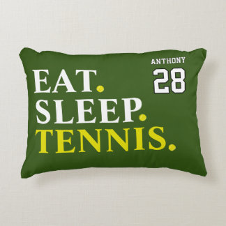 Custom Eat Sleep Tennis Accent Kussen