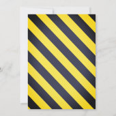 Custom Een moderne constructie verjaardagsfeestje Kaart (Achterkant)