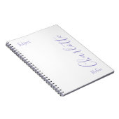 Custom Eenvoudig Minimalistisch Modern Chique Paar Notitieboek (Rechterzijde)